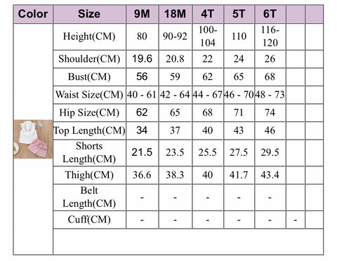 Size Chart at Teeny Bumps